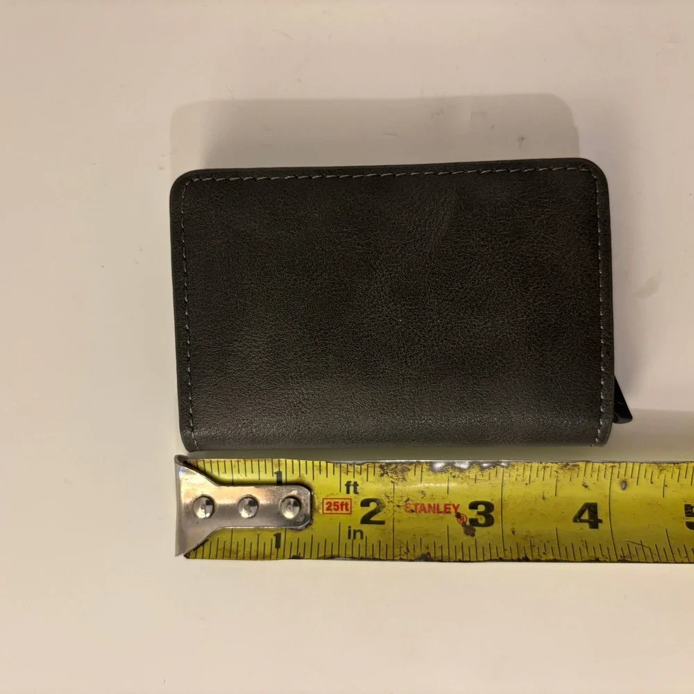 Simpl Toggl Pop up Card Holder Wallet Mens Black Aluminum RFID Blocking Slim